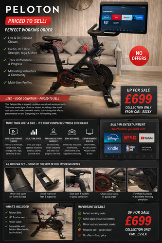 Peloton exercise bike - exercise,