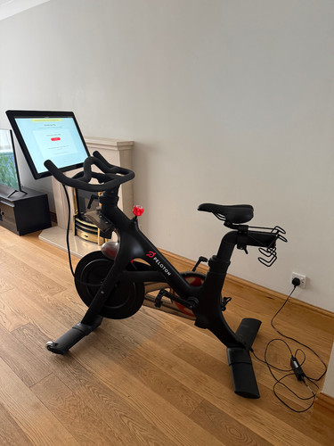 Peloton exercise bike with - exercise,