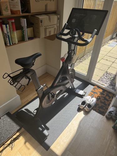 Peloton bike with accessories - peloton,